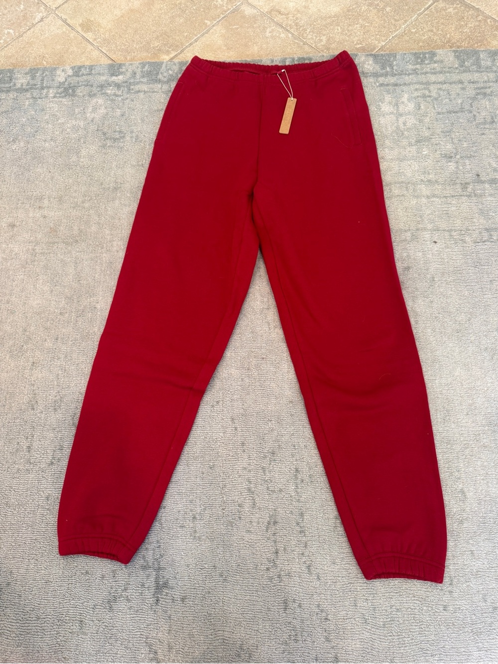 SKIMS women’s Crimson Red Jogger Sweatpants